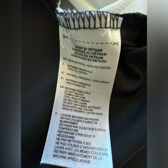 Adidas Black/White/Gray Color Block S/S Polo Men's 2XL - Picture 7 of 7